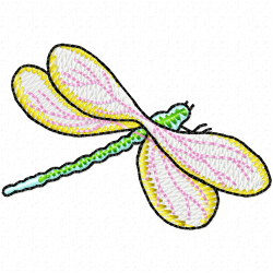 Dragon Flies Embroidery Design 12